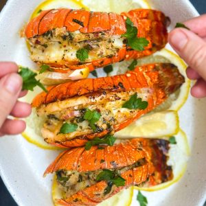 Aldergrills BBQ Recipe Grilled Lobster Tails with Herb Butter