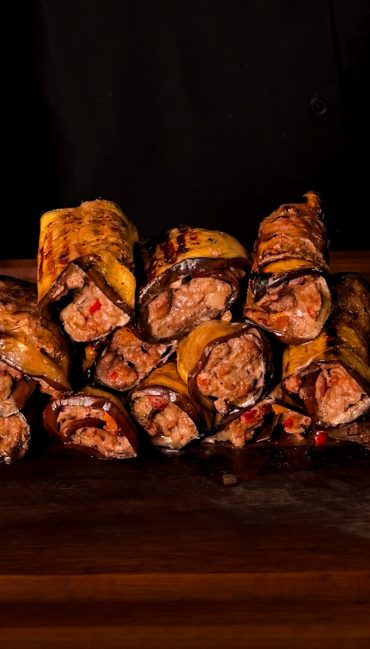 Aldergrills Turkish Eggplant Stuffed Kebabs Recipe