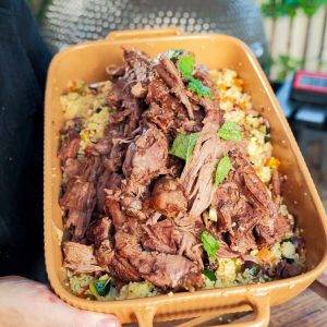 Aldergrills Recipe Middle Eastern Lamb with a Veggie Couscous