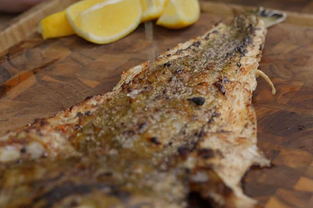 Aldergrills Grilled Flathead with Smoked Salt Lemon and Butter Recipe