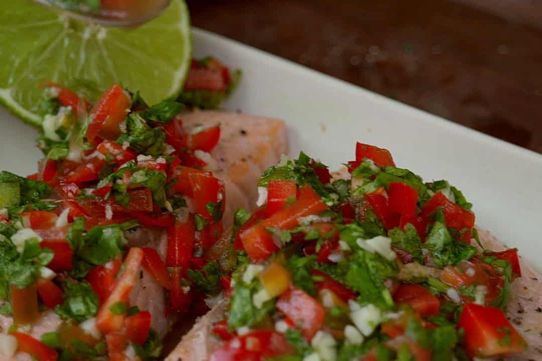 Aldergrills-Recipe-Thai Grilled Salmon with Tangy Coriander-Chili Sauce