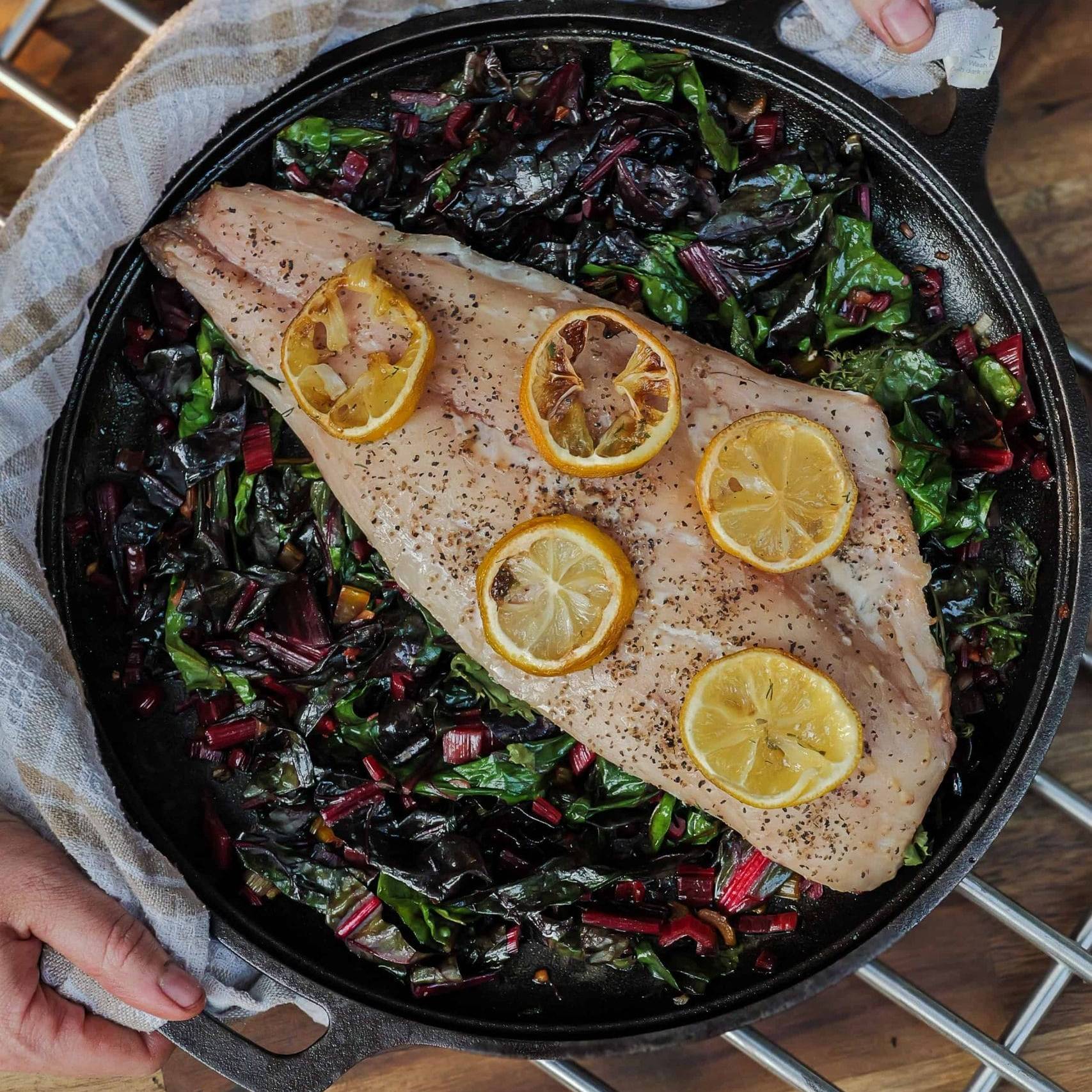 Smoked-Snapper-with-Sauteed-Rainbow-Chard-Aldergrills-Recipe