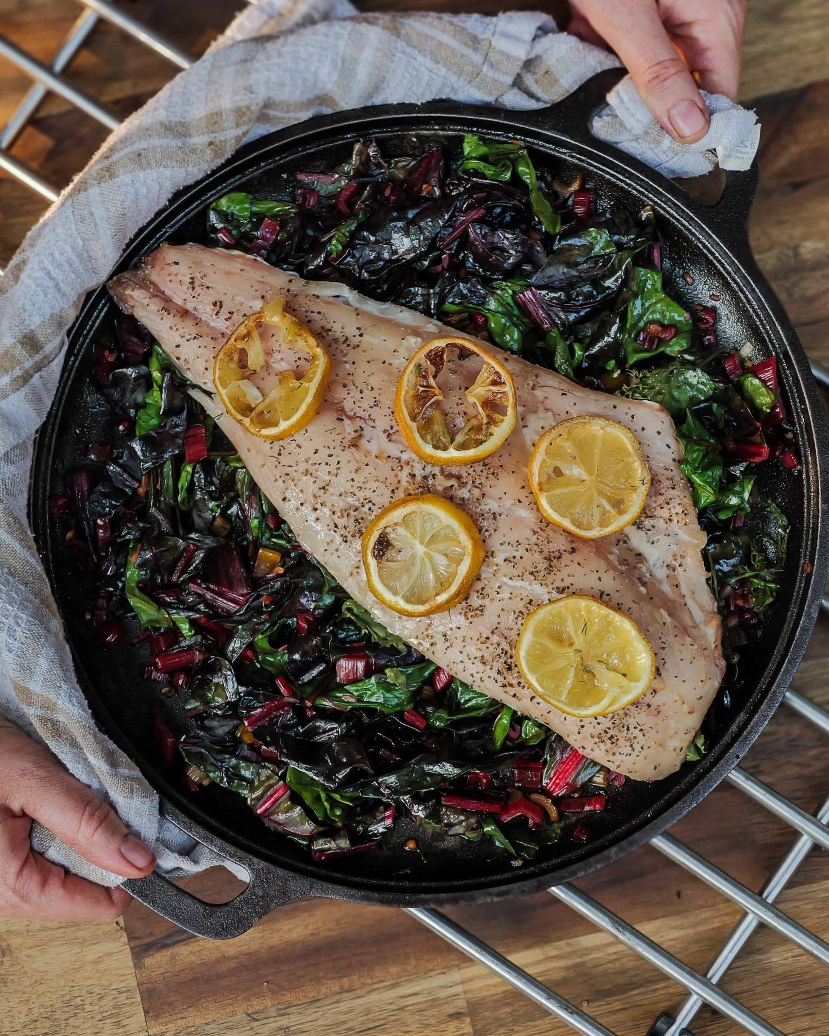 Smoked-Snapper-with-Sauteed-Rainbow-Chard-Aldergrills-Recipe