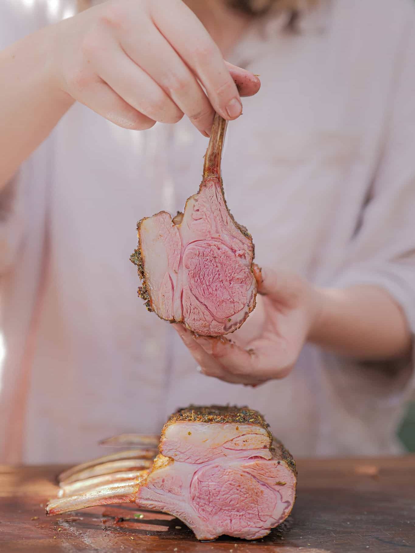 Aldergrills - Souvlaki Rack of Lamb with Roasted Fennel Salad - Recipe